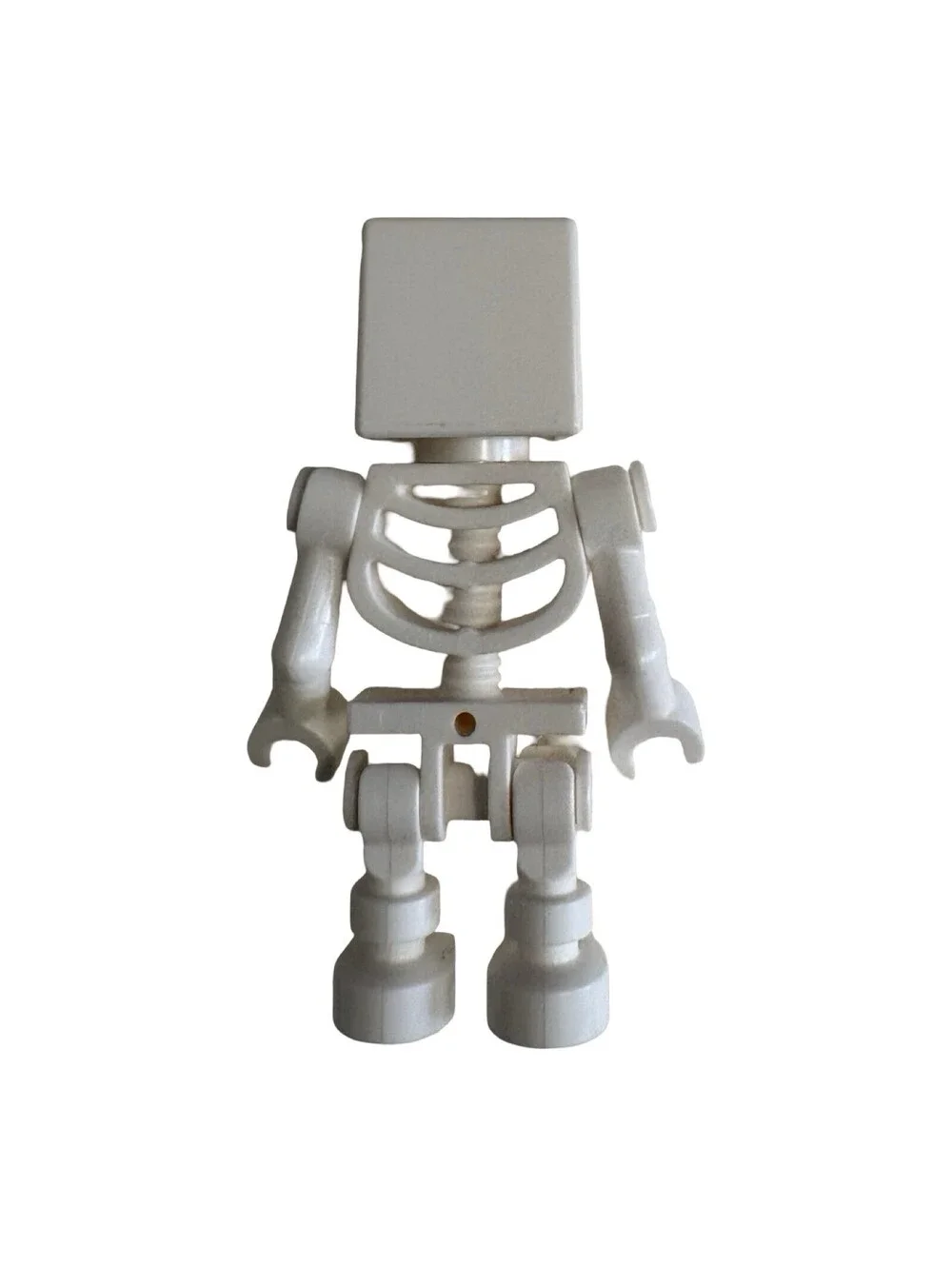 LEGO White Skeleton Minifigure Curved Arms min011 Minecraft